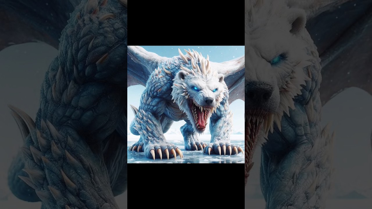 dragon+polar bear 