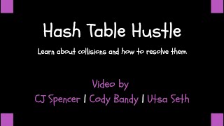 CSC 236 - Hash Table Hustle