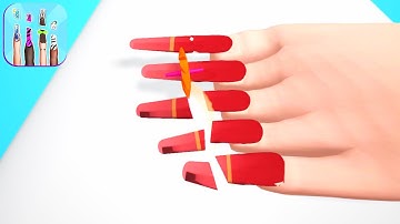 NAIL CUT! game MAX SCORE 🌈💅👸 Gameplay All Levels Walkthrough iOS, Android New Game Update Levels Pro
