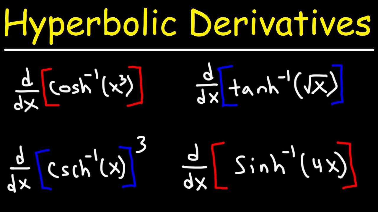 ⁣Derivatives of Inverse Hyperbolic Functions