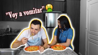 COCINE ALGO ASQUEROSO PARA MI NOVIO 🤢/ TIENEN QUE VER SU REACCION!- LILLIAN GRIEGO