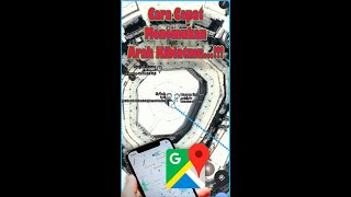 cara menentukan arah kiblat dengan hp #shorts #googlemaps