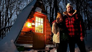 WINTER LIVING AT OUR TINY CABIN | Extreme Cold Weather