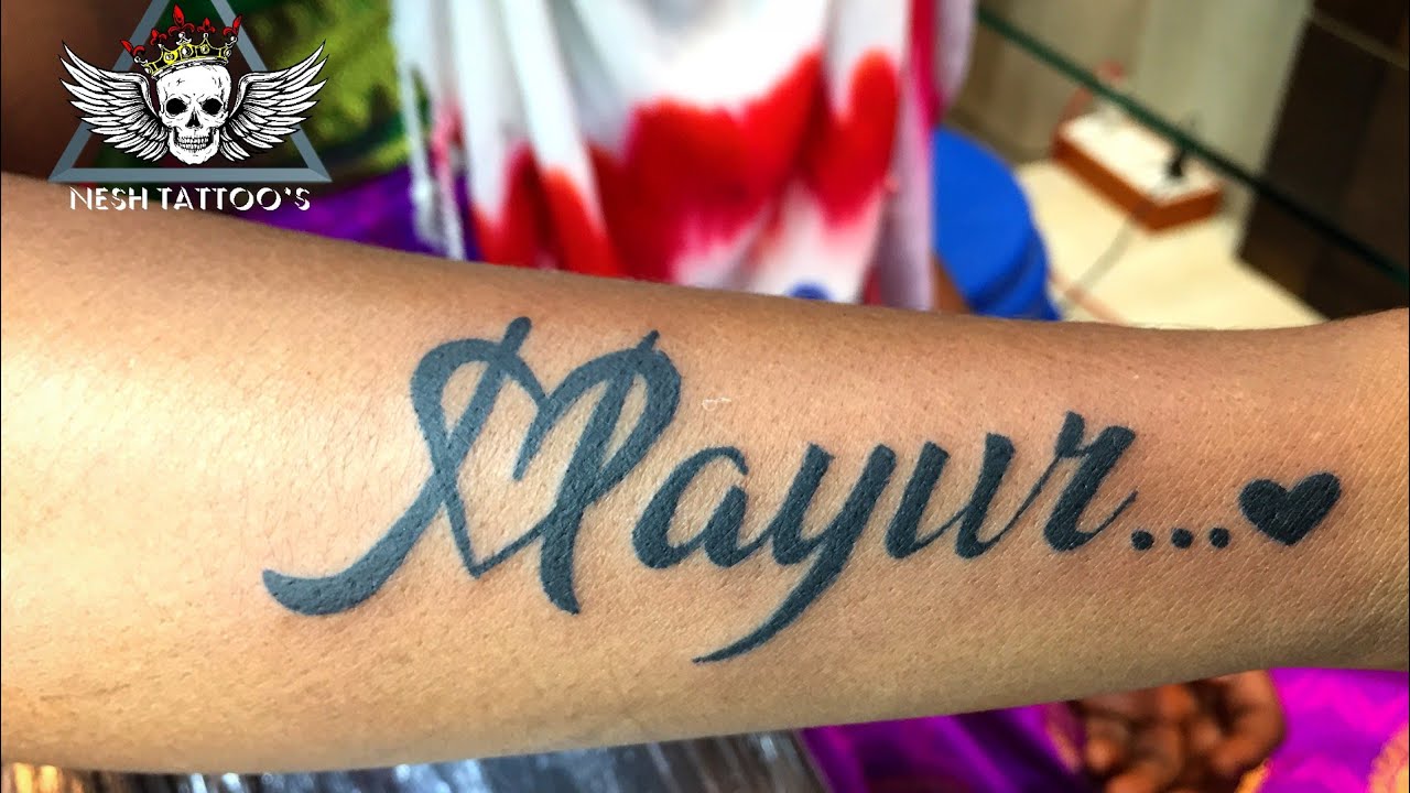 Mayur name tattoo  Name tattoos Name tattoo Names