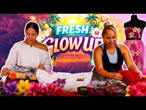 Models Try Designing A Dress | Fresh Glow Up