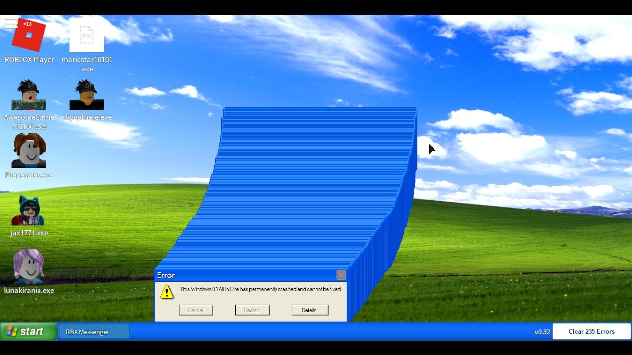 Roblox Windows Error Simulator Youtube - windows error simulator roblox