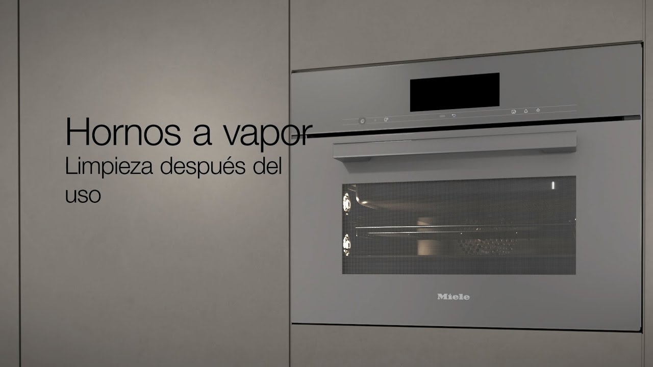 Cómo limpiar un horno a vapor de Miele - YouTube