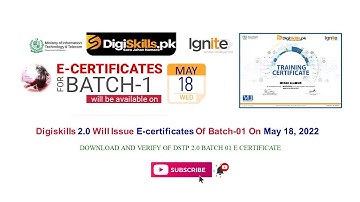 How to Download Digiskills DSTP 2.0 Batch 01 E Certificate | Digiskills certificates