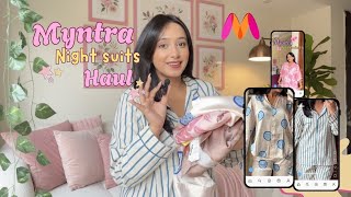 Night Suit Haul from Myntra | Best Budget Sleepwear You NEED! 🧁✨ screenshot 3