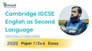 Essay Writing  | March 2025 Paper solved | IGCSE English  as Second Language