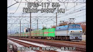 EF66-117 54レ 「福山レールエクスプレス」 東海道貨物線 相模貨物~横浜羽沢。