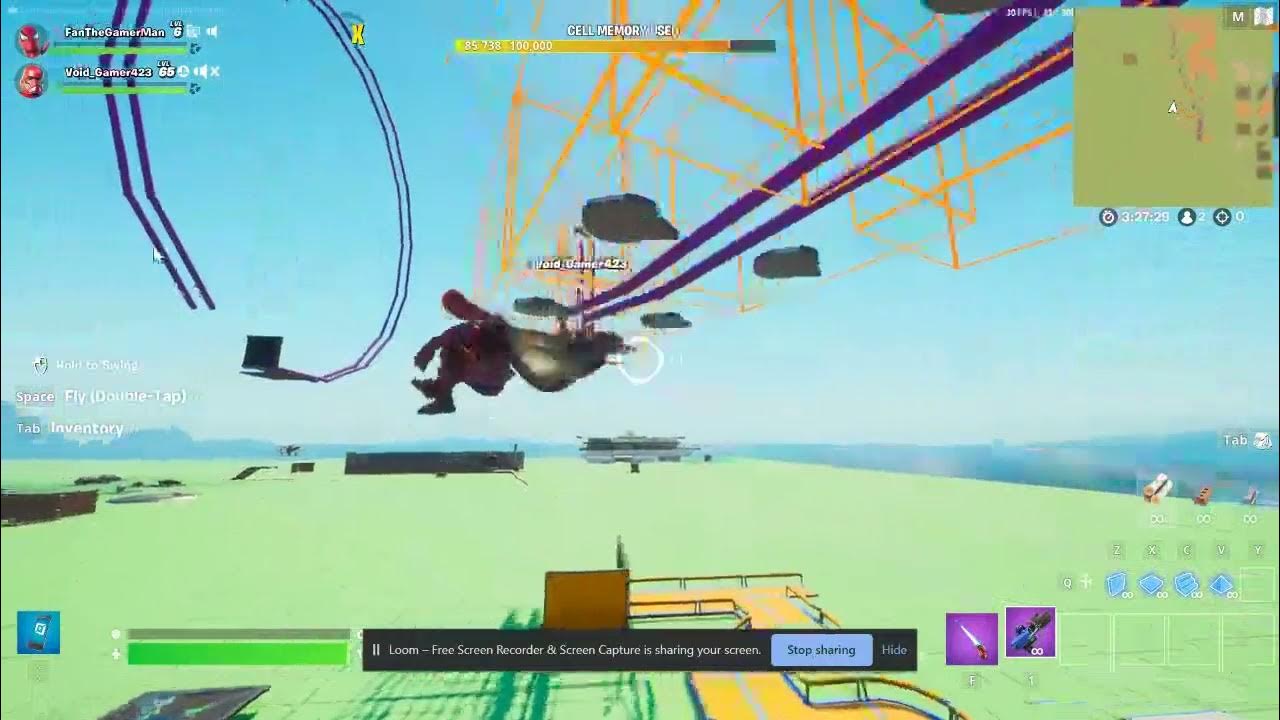 Fortnite added the grappler glove to creative, but theres a bug... READ