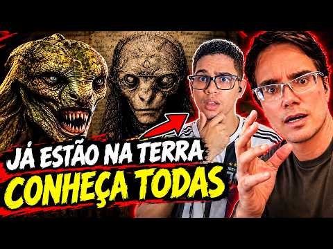 QUAIS RAÇAS ALIENÍGENAS JÁ ESTÃO VIVENDO NA TERRA? (REACT)