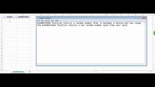 Excel RANDBETWEEN Function - How to use RANDBETWEEN Function