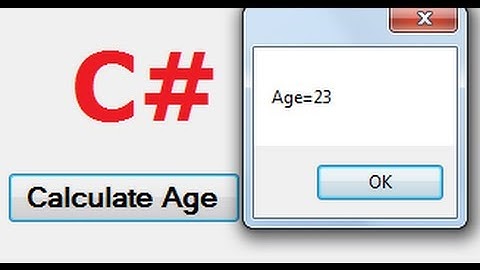 C# Tutorial 64:  How do I calculate relative time (e.g. calculate someone