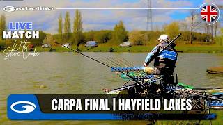 LIVE MATCH CARPA FINAL 2025 AT HAYFIELD LAKES WITH STEVE COOKE | GARBOLINO UK
