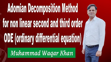 Adomian decomposition method for non linear second order pde(partial differential equation)