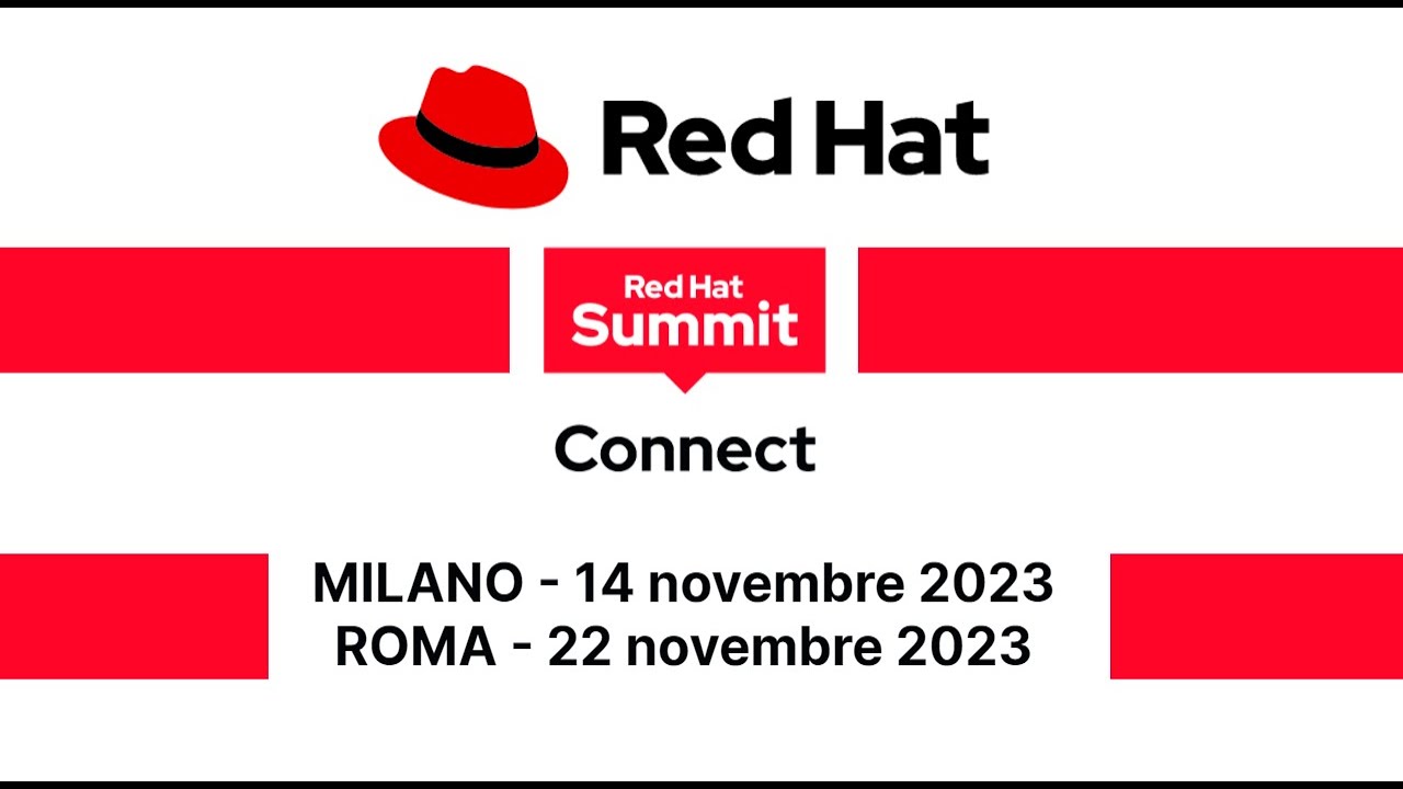 Red Hat Summit Connect 2023 - La Trasformazione Digitale nel mercato ...