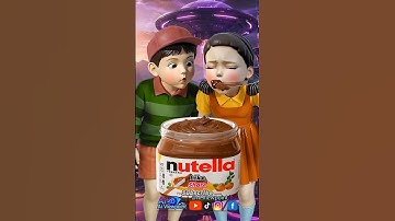 Squid Game AI Nutella Chocolate Mukbang ASMR #squidgame #squidgame2 #ai #asmr