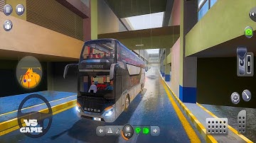 Double Decker Setra Driving in Rainy Weather - Bus Simulator Ultimate NEW UPDATE Gameplay