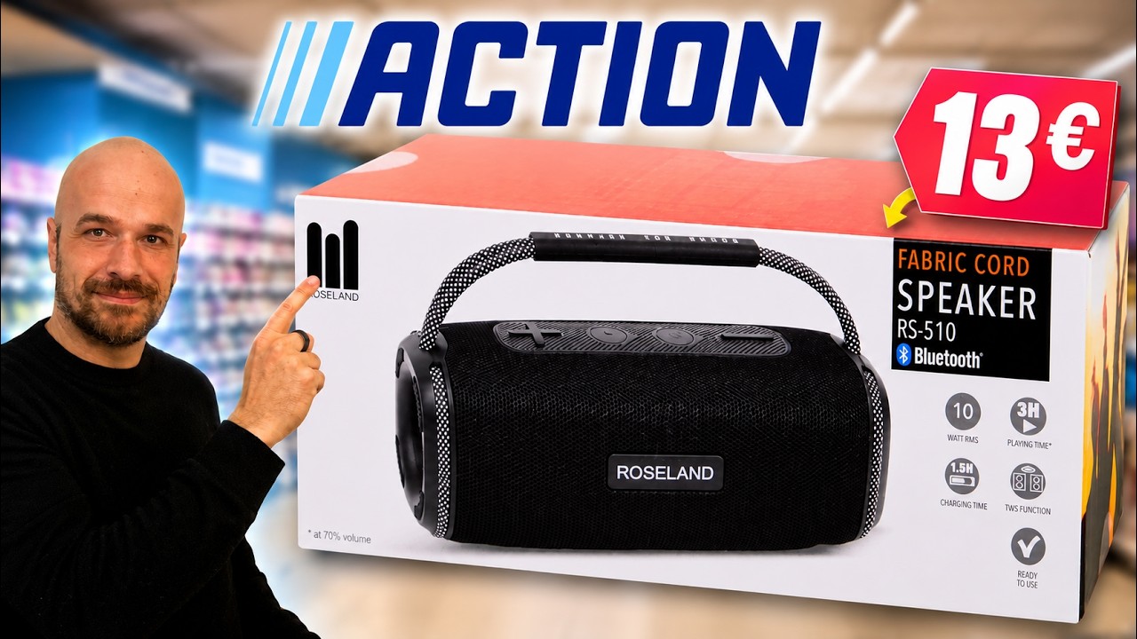 Cette ENCEINTE Bluetooth PAS CHERE  m'a surpris (Roseland RS-510 des magasins Action)