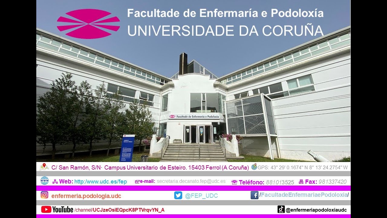 Instalaciones de la Facultad de Enfermería y Podología del la Universidad de A Coruña (locutado).