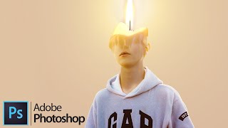 How to Make a Candle Head in Adobe Photoshop screenshot 5