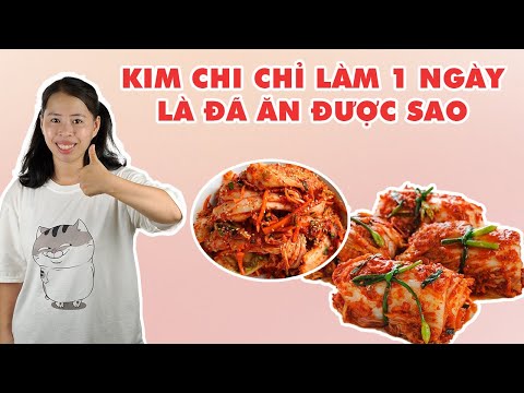 Video Cách Làm Kim Chi Chỉ 1 Ngày Là Ăn Được | HÀ COOKING - youtube