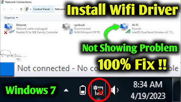 wireless network connection not showing in windows 7 __ computer me wifi driver kaise install kare
