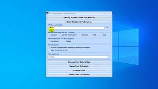 How To Use Full Screen Weather Display Software screenshot 1