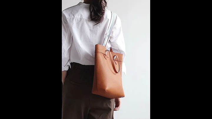 DIY Leather Fashion Tote Bag - Make Your Own Bag.Sewing Craft Kit Leathercraft Activity.