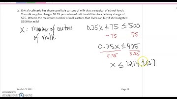Math 1 Unit 3 Section 3.5 Lesson Video