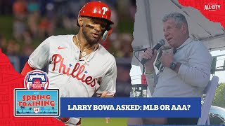Phillies legend Larry Bowa discusses whether Johan Rojas should start the year in MLB or AAA