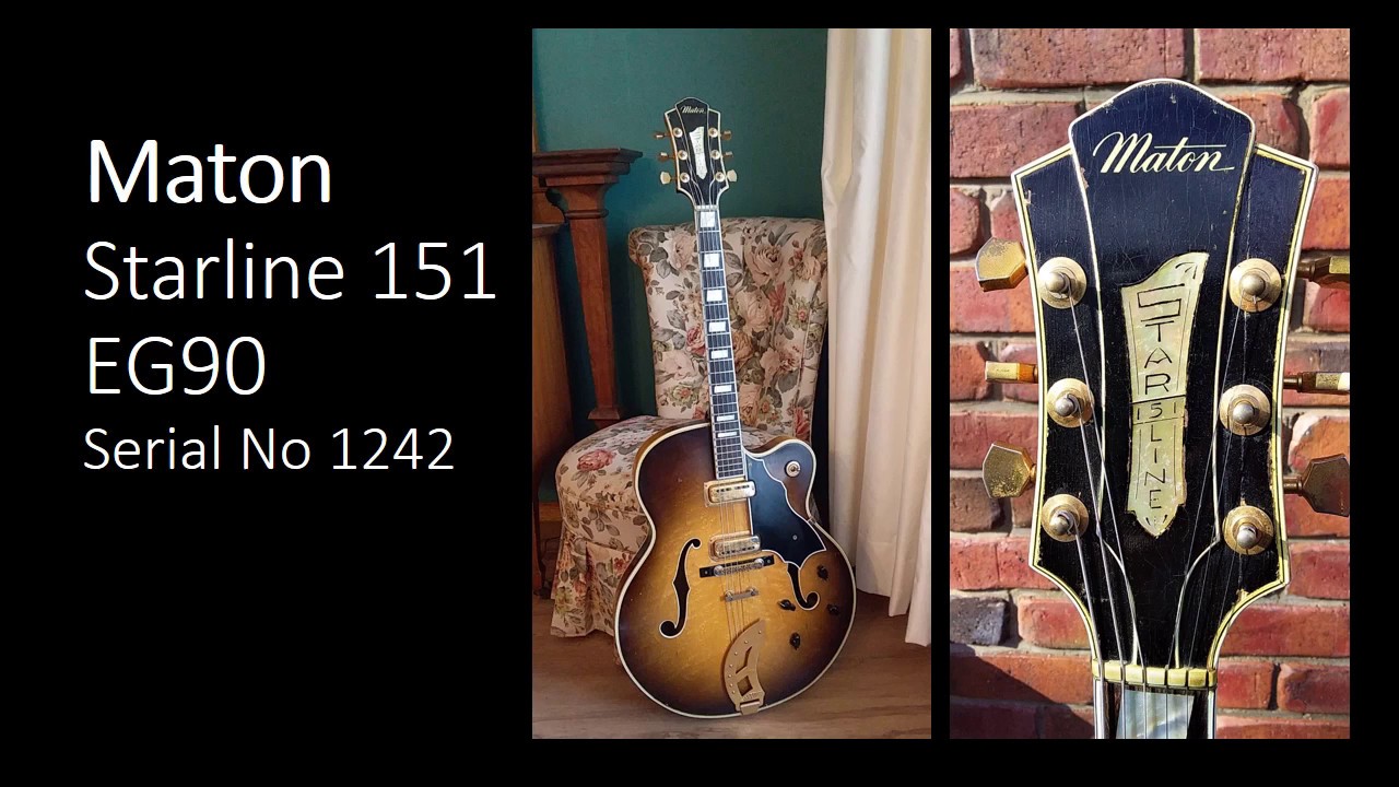Maton Starline EG90, Vintage Australian Archtop Guitar - YouTube