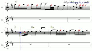 Video thumbnail of "You're beautiful - Bb Tenor/Soprano Sax Sheet Music [ kenny g ]"