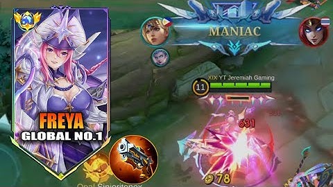 EASY MANIAC USING THIS BUILD ON FREYA??! ( MUST TRY) FREYA BEST BUILD 2025 - MLBB