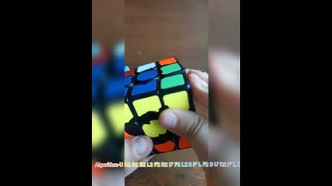 How to make gift box pattern in 3 by 3 rubik