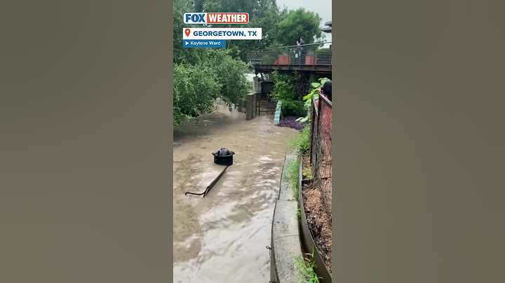San Gabriel Flooding In Georgetown, Texas