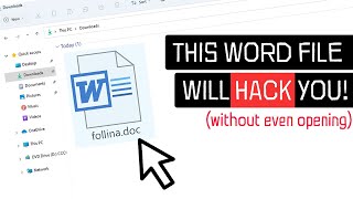 Hackers can now HACK you with just a Word Document! | Zero-Day Exploit!