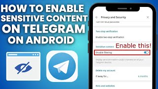 How To Enable Sensitive Content On Telegram On Android