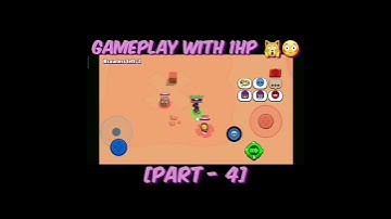 1HP gameplay with shelly(part 4)  | map maker| Ghost Rider Op| Brawl stars