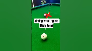 Side Spin Aiming Made Simple #8ballpool #pool #billiards #snooker #trickshots #shorts #billiardsgame