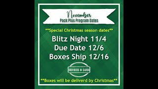November Product Preview IMPORTANT INFORMATION!!