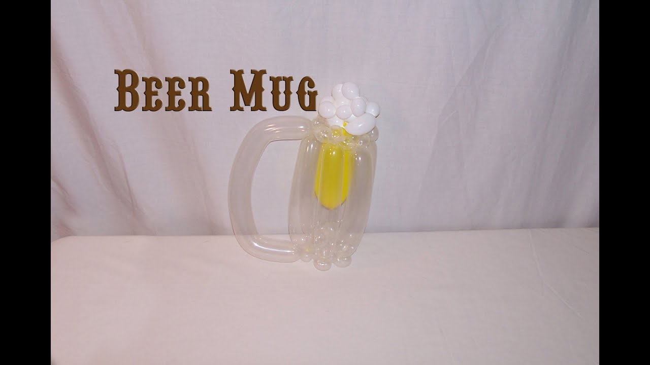 Learn how to make a balloon animal Beer Mug using balloon twisting