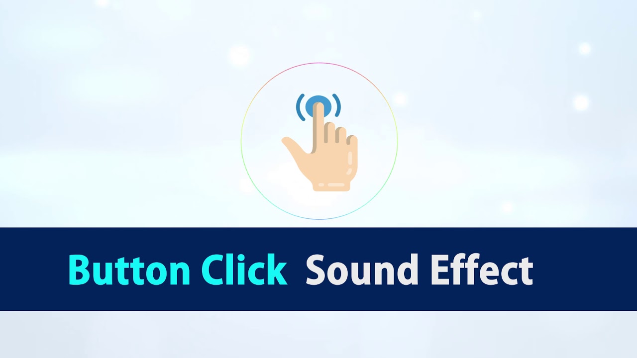 Click on the button. Button click. click sound.