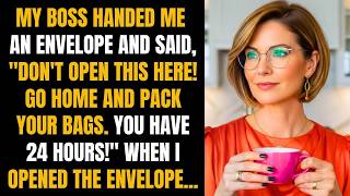 Full My boss handed me an envelope   Don't open this here  Go home  Pack your bags  You have 24 hours! Guide