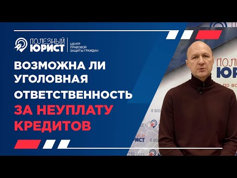 Возможна ли уголовная ответственность за неуплату кредитов