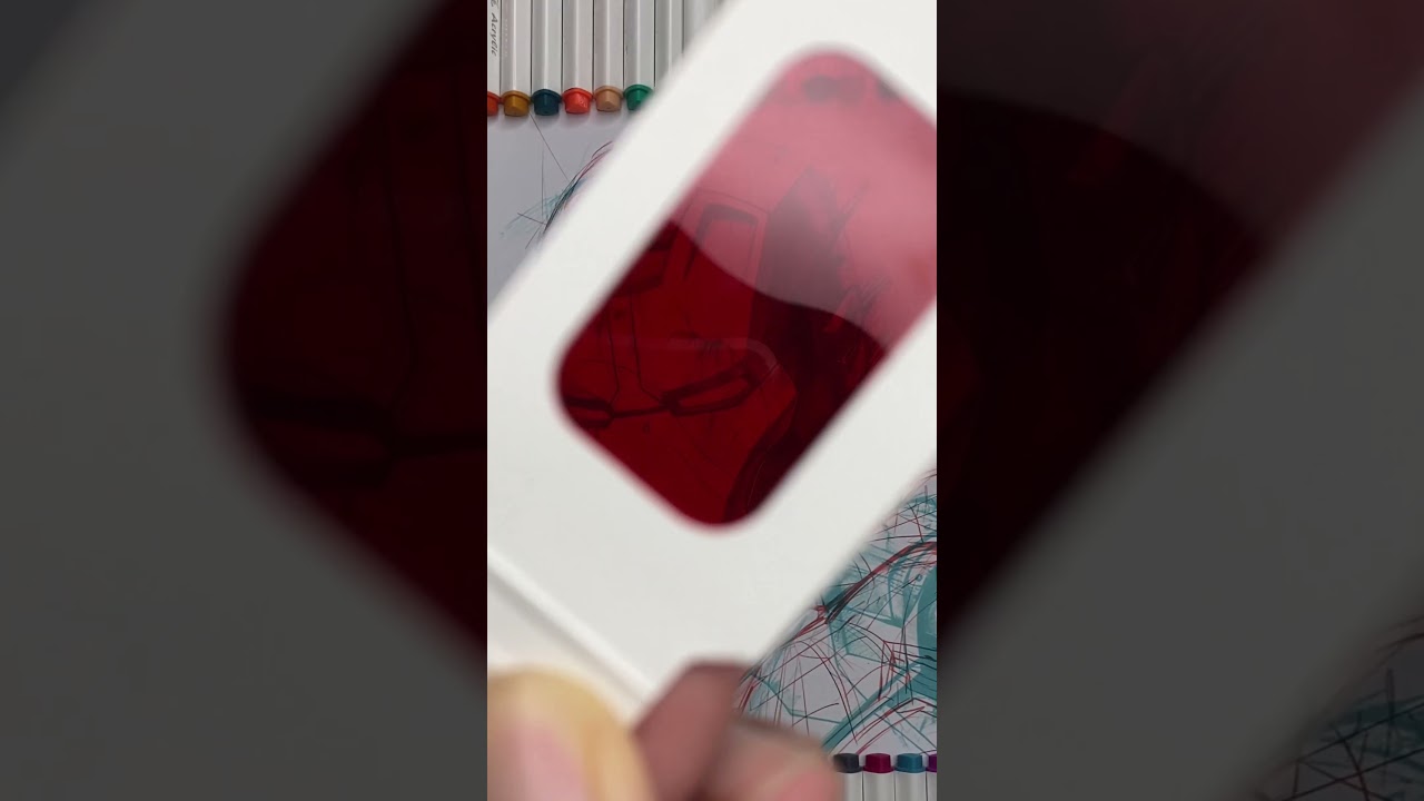 Iron Man & Spider Man - Red and Blue drawing 3D glasses 