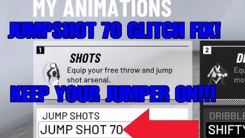 HOW TO FIX THE JUMPSHOT 70 GLITCH EASY IN NBA 2K20! KEEP YOUR CUSTOM JUMPSHOT ON!!!