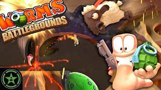 IT'S ALL BUSTED - Worms Battlegrounds - Worms MAYhem | Let's Play